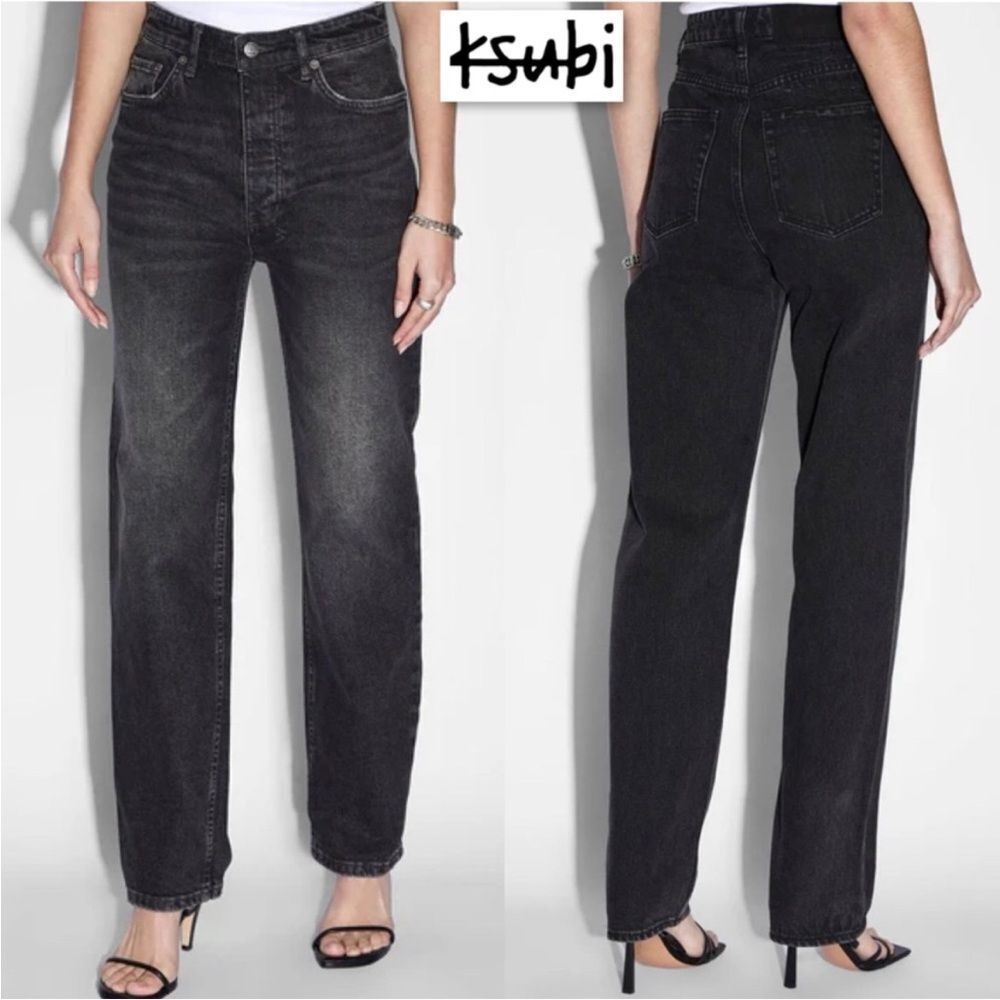 Ksubi Charcoal high rise Jeans 24